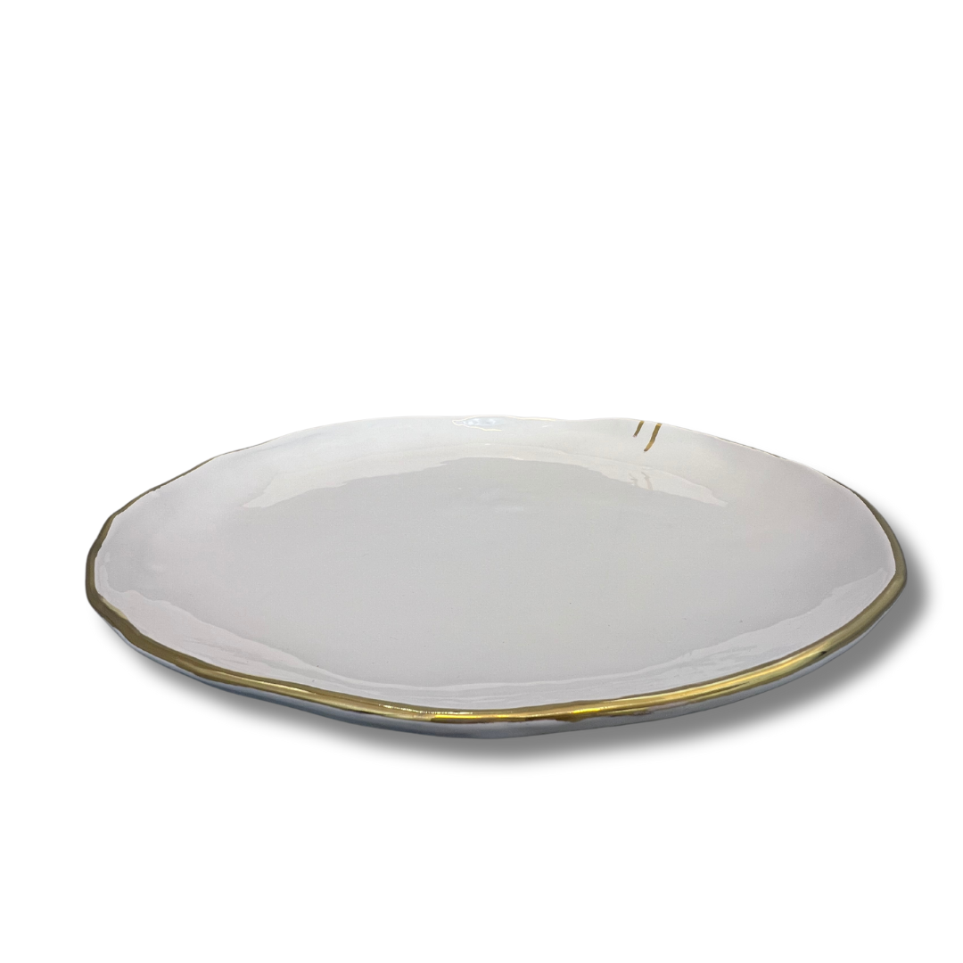 "Organic Edges" Round Serving Dish