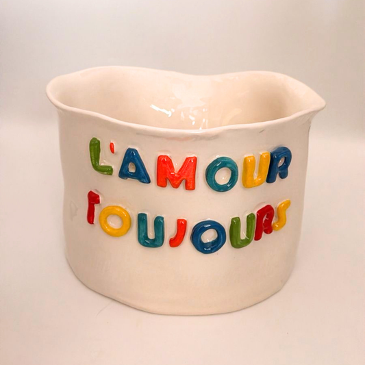 "L'Amour Toujours" Ceramic Vase