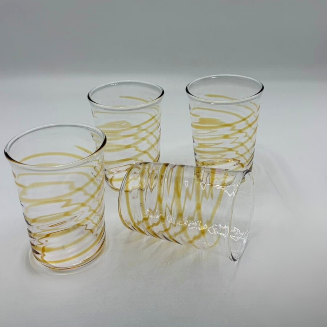 "Swirl" Glass Cups