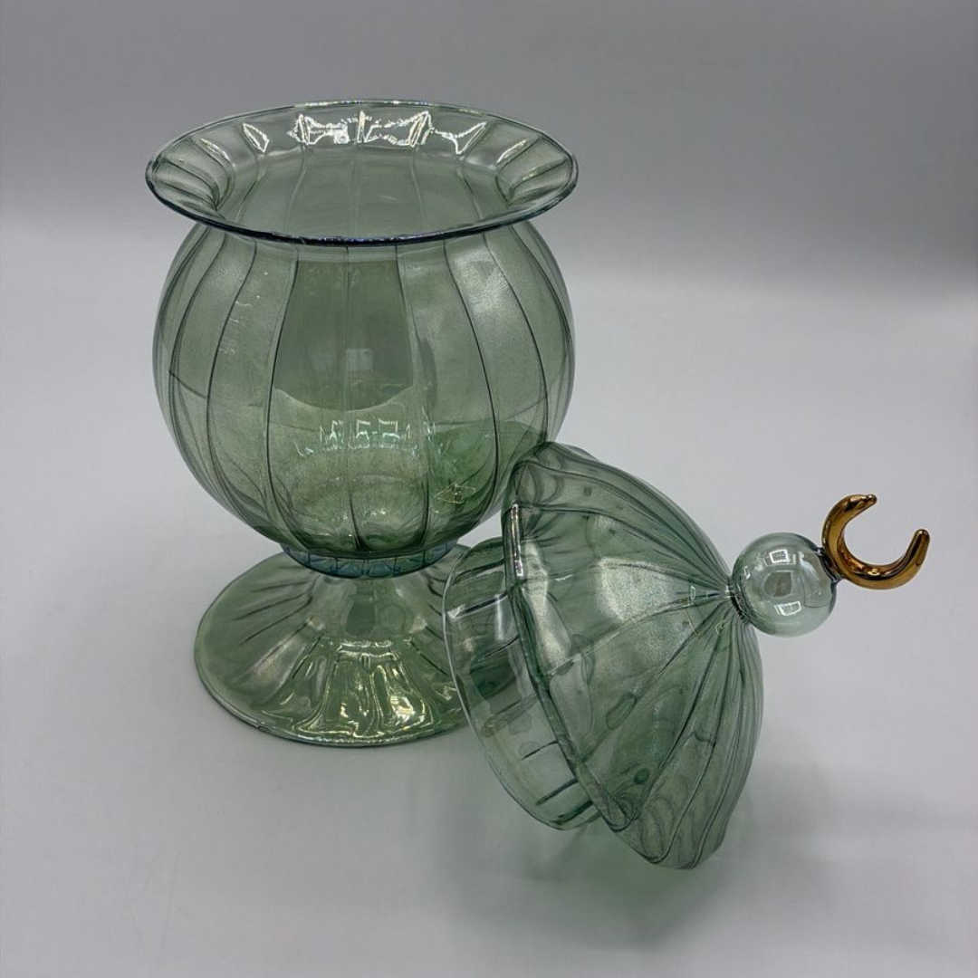 "Moon" Glass Jar with Moon Lid