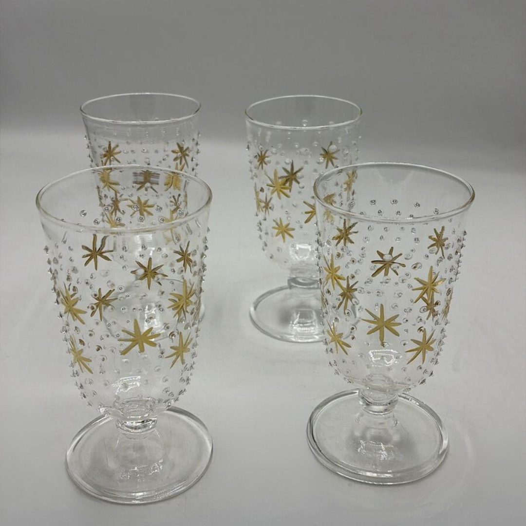 "Stars" Glass Goblets