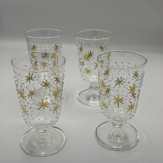 "Stars" Glass Goblets