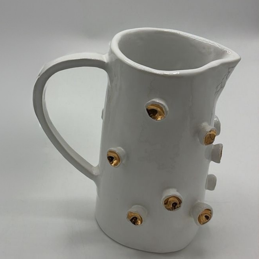 "Golden Reef" Ceramic Jug with Gold Details
