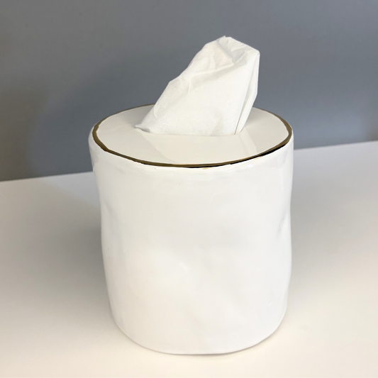 Ceramic Round Tissue Box