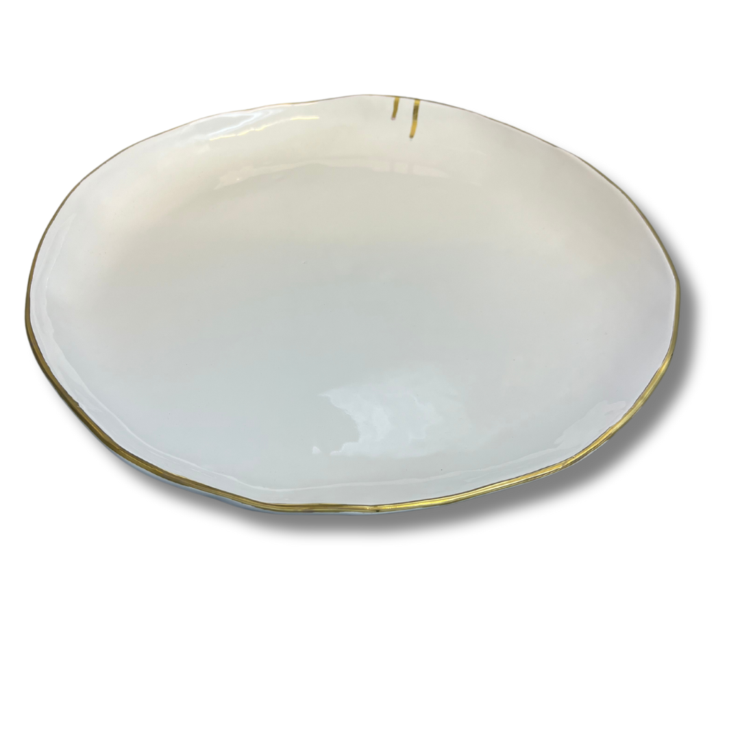 "Organic Edges" Round Serving Dish