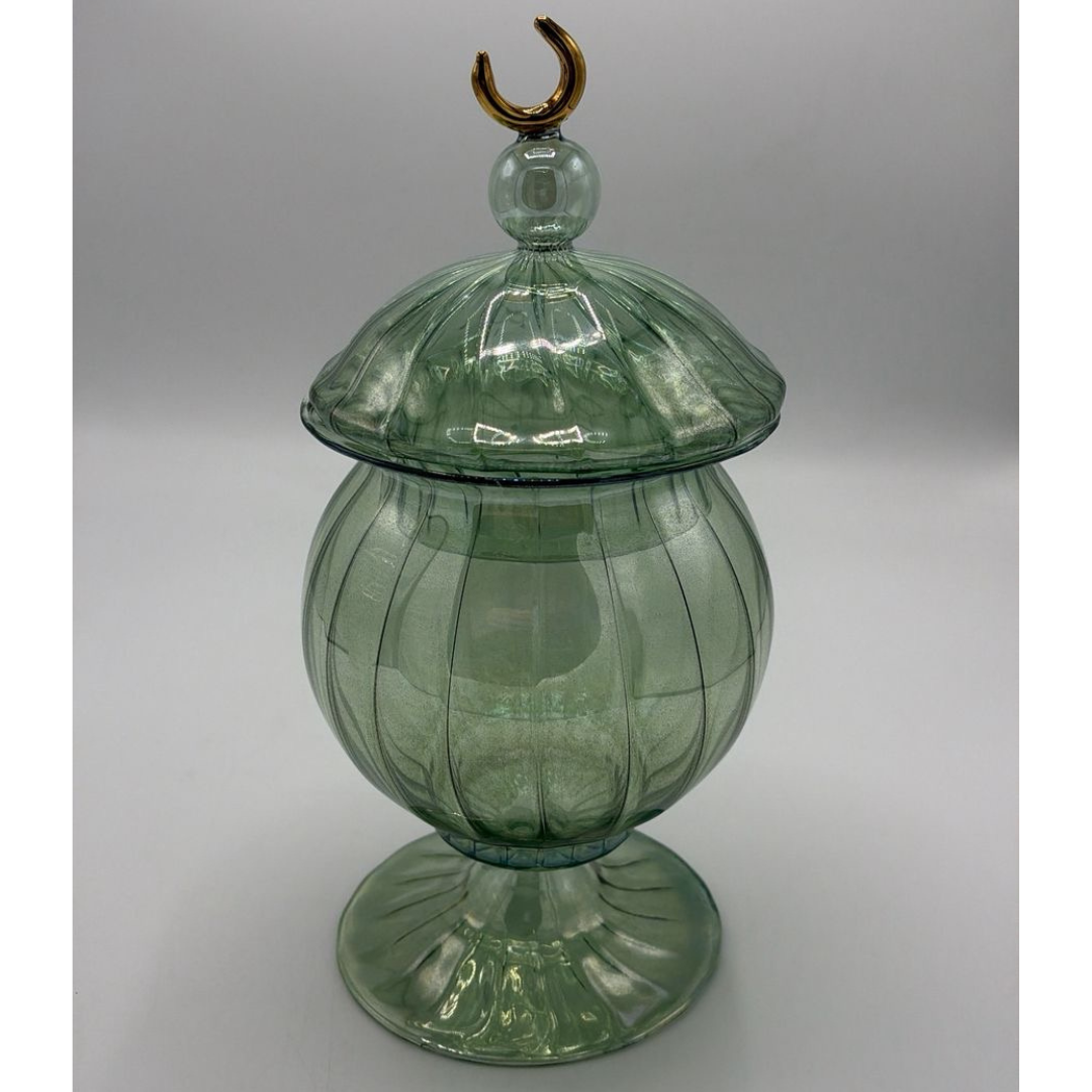 "Moon" Glass Jar with Moon Lid