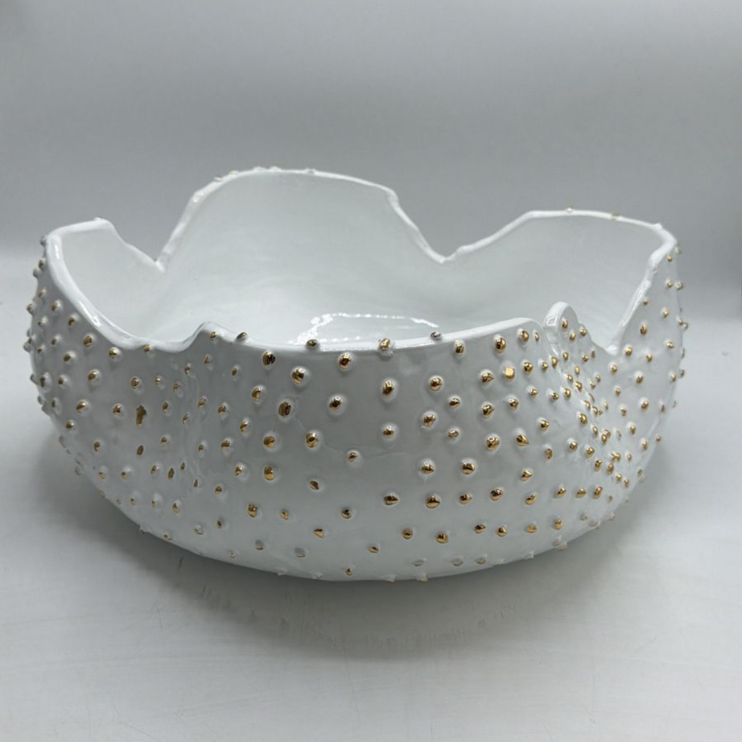 “Dots" Ceramic Serving Bowl