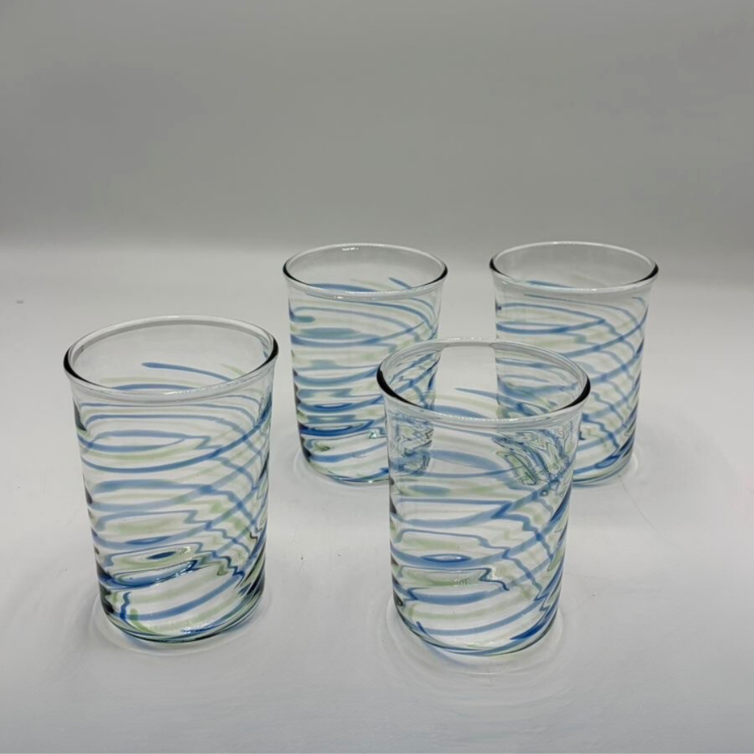 "Swirl" Glass Cups