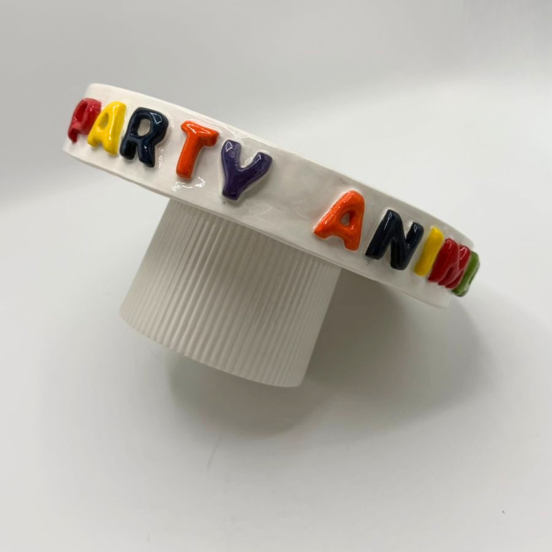 "PARTY ANIMAL" Cake Plate