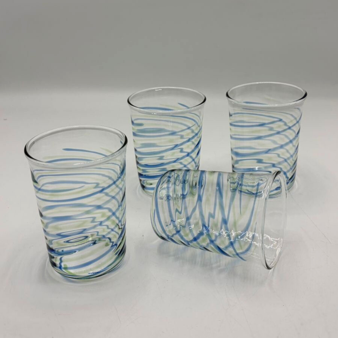 "Swirl" Glass Cups