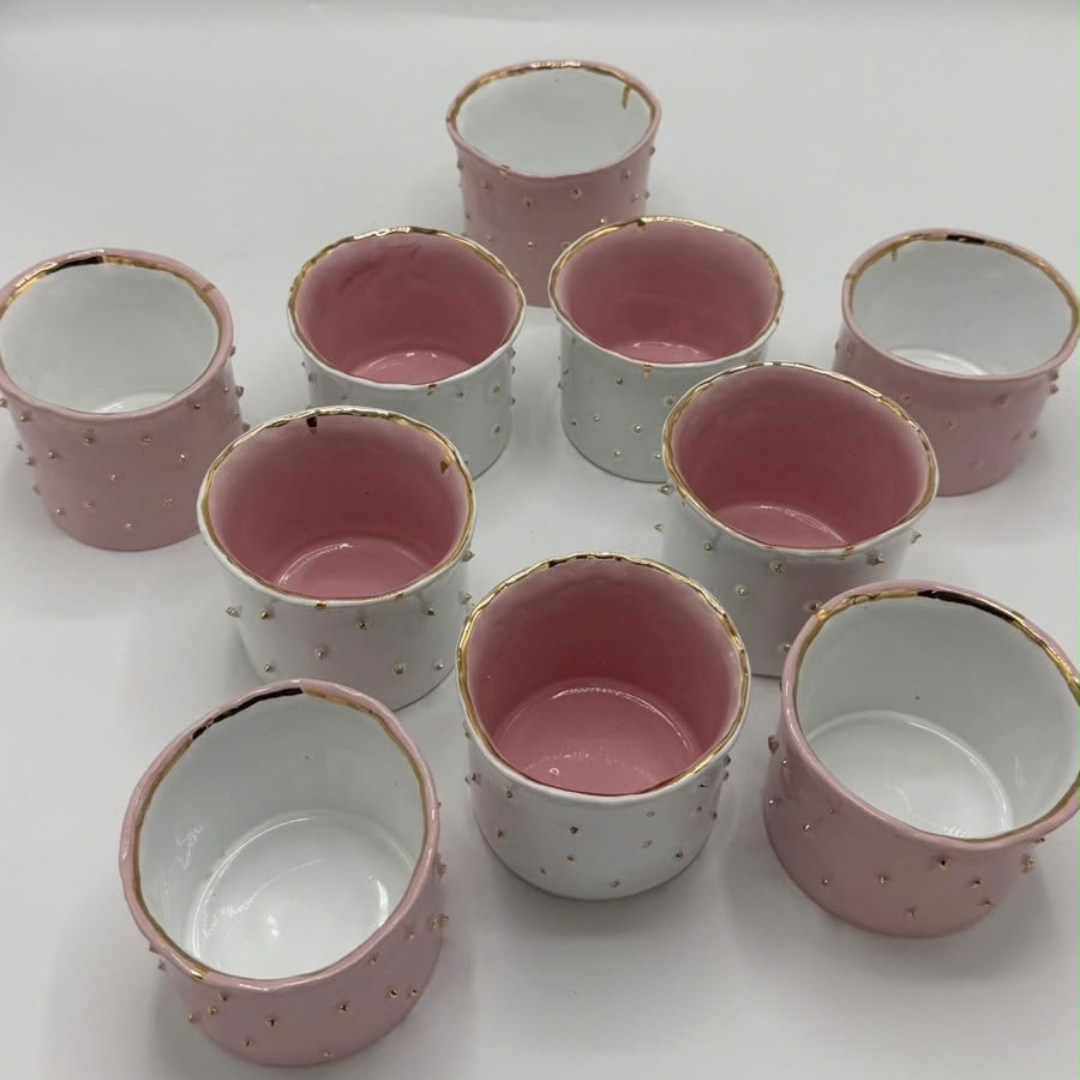 Ceramic Round Medium Nut Bowls - per piece