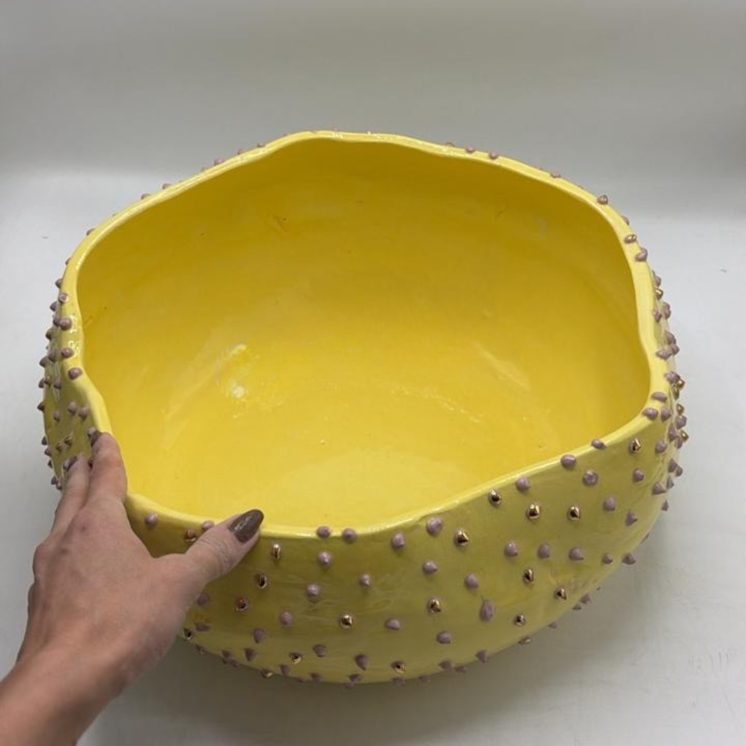 “Dots" Ceramic Serving Bowl
