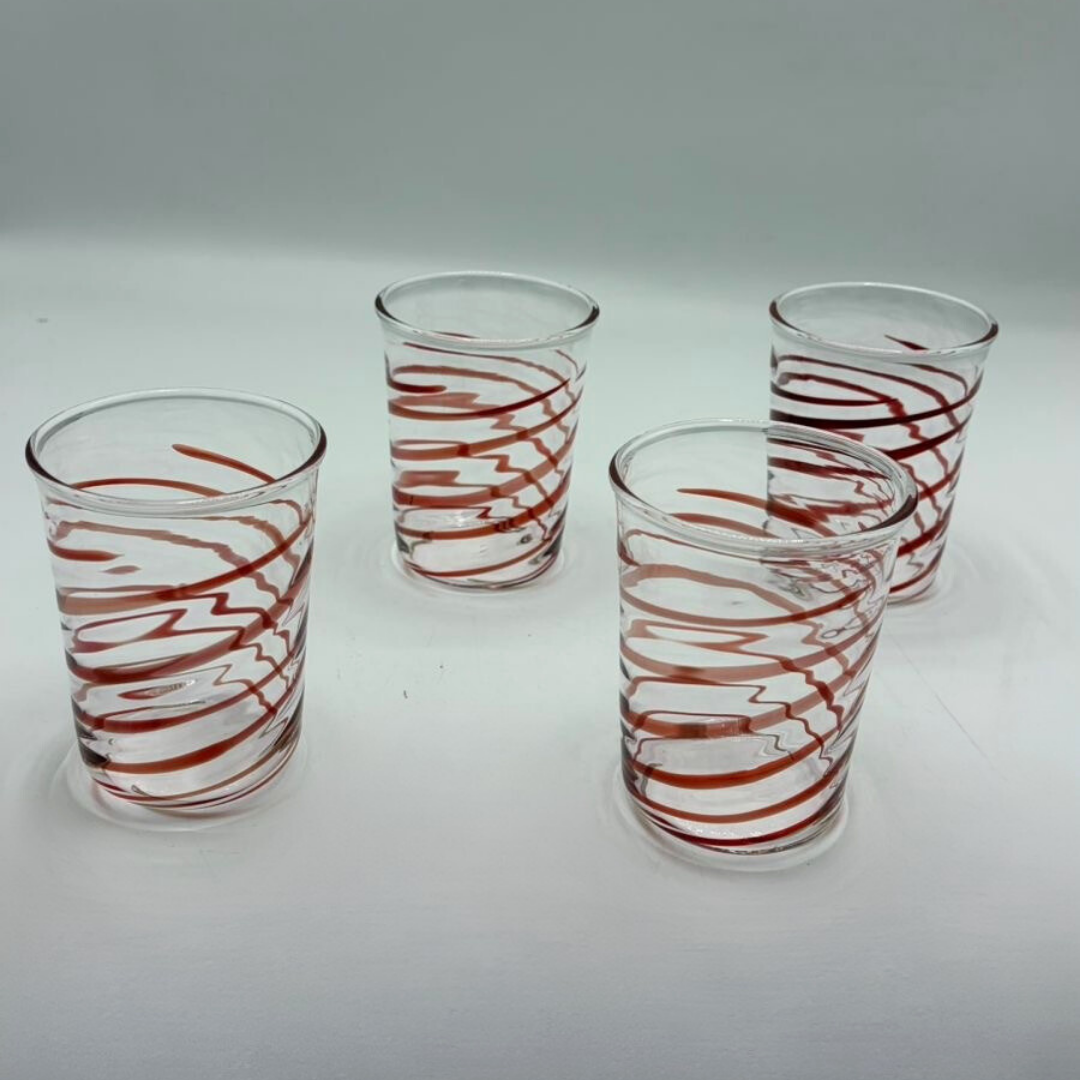 "Swirl" Glass Cups