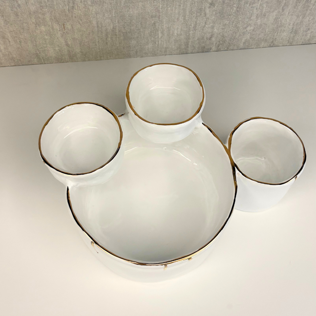 "Trio" Round Serving Bowl
