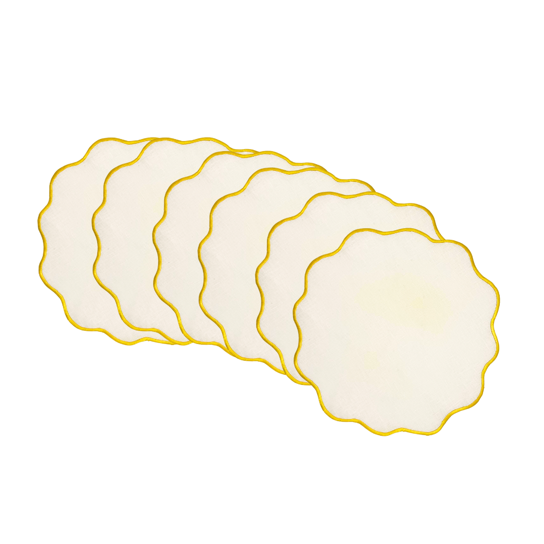 "Flora" Yellow Placemats