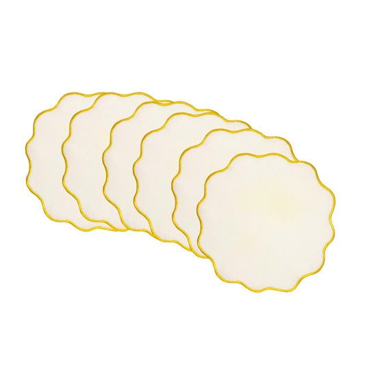 "Flora" Yellow Placemats